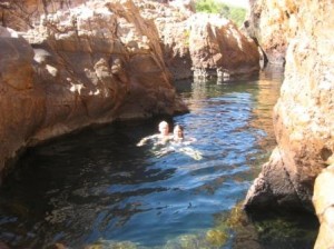 swimming in plunge pools