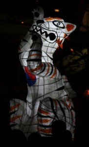 The tiger lantern at the OzAsia Moon Lantern Festival 2009